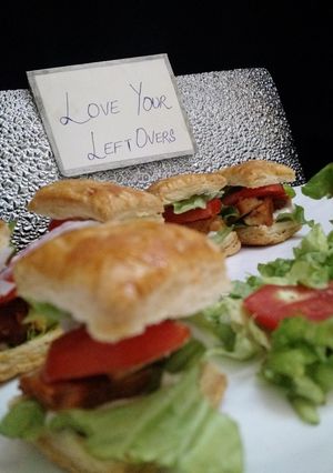 A picture of Puff pastry sandwich.