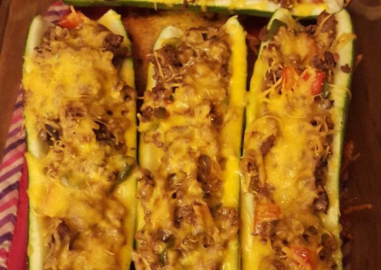 Steps to Prepare Tasty Zucchini Boats