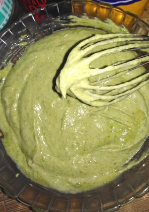 A picture of Sandwich mayo sauce (desi chainees).