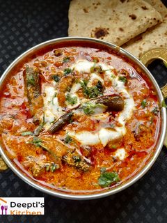 रेस्टॉरंट स्टाईल भेंडी मसाला (bhendi masala recipe in marathi) रेसिपी चे मुख्य फोटो