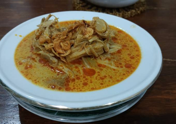 Anti Ribet, Memasak Sayur lodeh tewel/nangka muda......😋😋😋 Yang Mudah