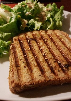 Une photo de Croq'nini mozza/ pesto