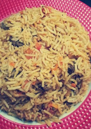 صورة لوصفة أرز بالكبد والقوانص 😋
