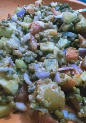 A picture of Moong Chaat.