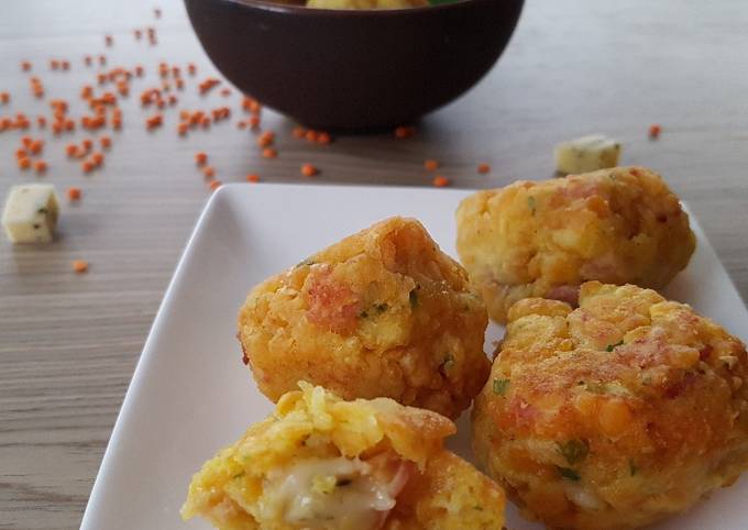 Boulette aux lentilles corail