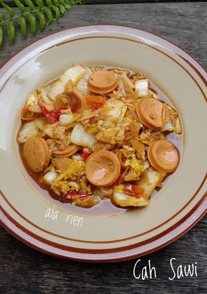 Foto resep Cah Sawi Putih Sosis