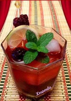 Φωτογραφία της συνταγής Blackberry Tequila Smash (cocktail)🍹