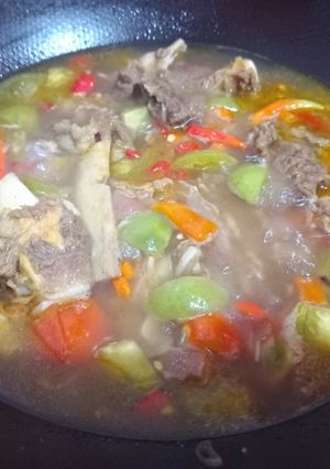 Foto resep Asem-Asem Iga Sapi dan Daging Seger