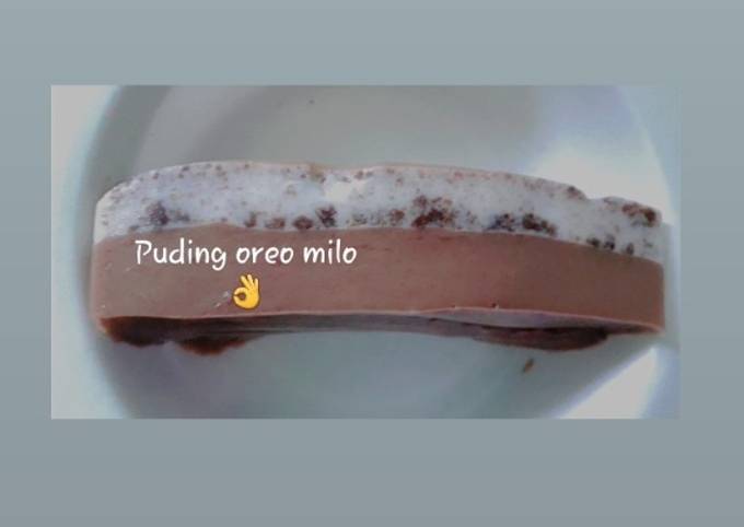 Puding oreo milo