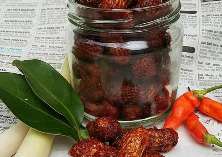 Tutorial membuat Kacang Balado tak Lupa Kulitnya nikmat