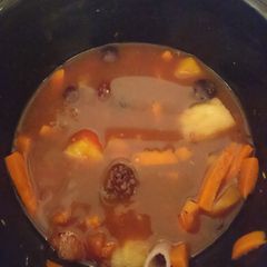 A picture of Caribbean vegan fruit, veg & grain stew.