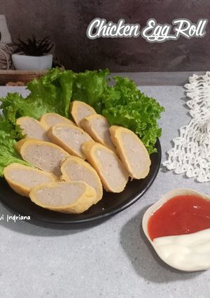 Foto resep Chicken Egg Roll Saus Merah Putih