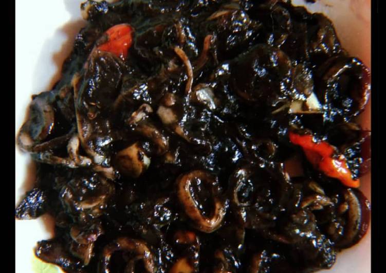 Resep Cumi tinta hitam Lezat