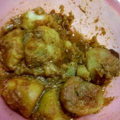 A picture of Aloo Dum.