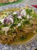 Enchiladas verdes con pollo