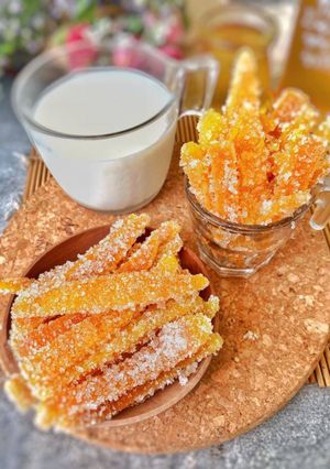 Una foto de Gominolas de cáscara de naranja dulce