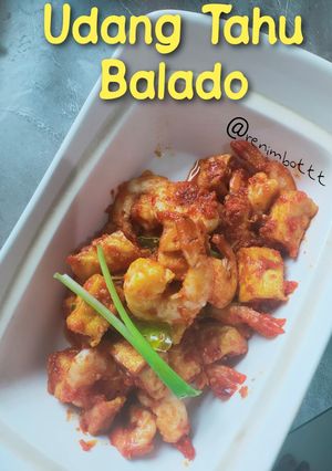 Foto resep Udang Tahu Balado 🍤🌶️