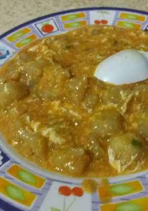 Foto resep Cilok kuah telur pedas