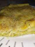 Torta combinada de zapallitos y puerros