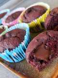 Cupcakes 🧁red velvet betterave cœur coulant chocolat🍫