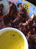 Lamb Cutlets with Spicy Yogurt Sauce