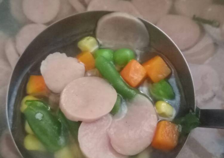 Easiest Way to Cook Perfect Sop sosis jagung manis😊