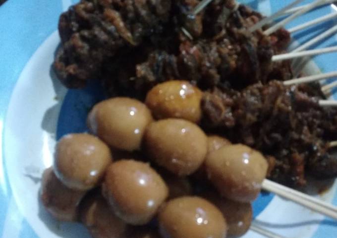 Sate Pindang Telur Puyuh dan Kerang