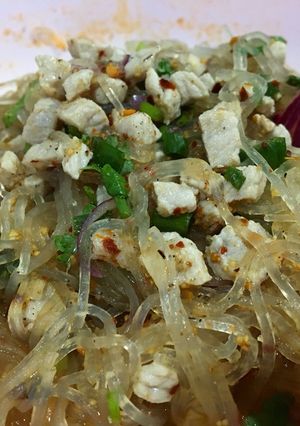 รูปของ ลาบหมูหั่นเต๋าวุ้นเส้น