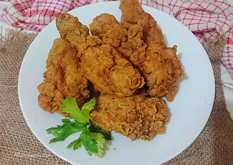 Resep Ayam Goreng Tepung aka KFC, Enak Banget