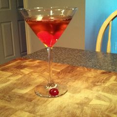 A picture of Southern Comfort Manhattan drink.