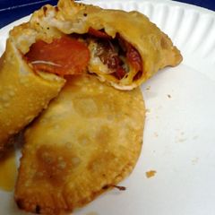 A picture of pizza empanadas.
