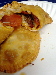 A picture of pizza empanadas.
