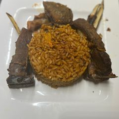 Jollof rice (updated version) A picture of Jollof rice (updated version).