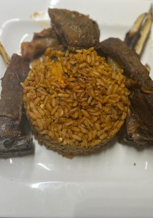 A picture of Jollof rice (updated version).