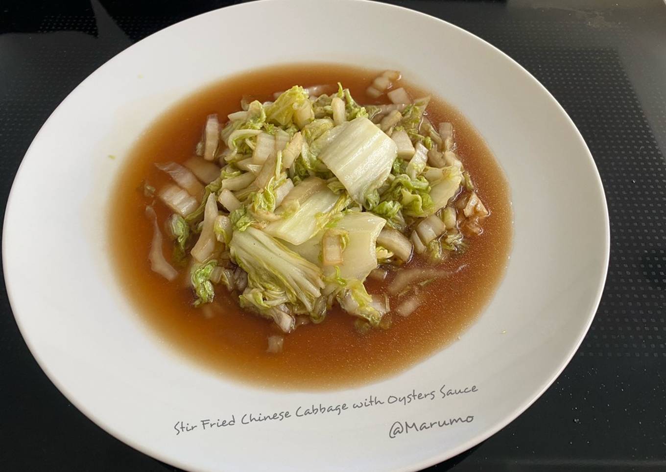 Stir Fried Chinese Cabbage with Oysters Sauce