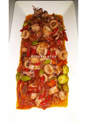 Foto resep Sambel cumi asin❤