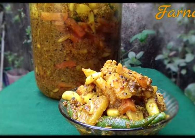 Simple Way to Prepare Any-night-of-the-week Mix vegetable pickle