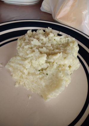 Una foto de Puré de coliflor keto