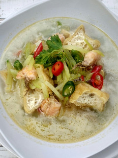 Foto resep Lodeh putih labu siam