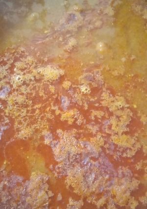 A picture of Punjabi's style rajma.