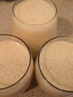 Una foto de Batido de melón y plátano