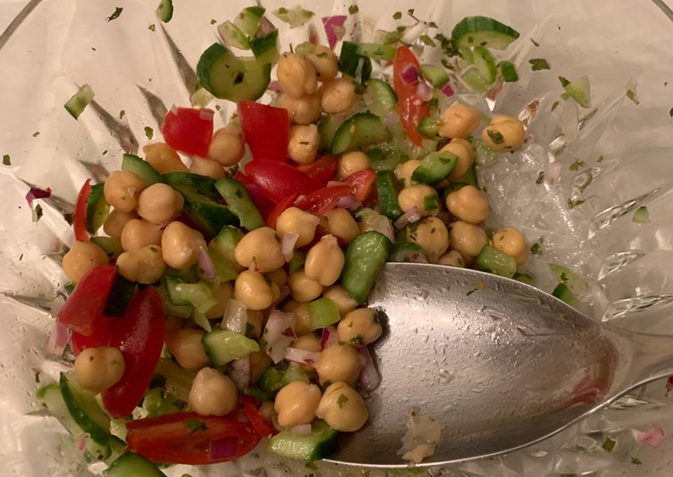 Simple Way to Make Speedy Chick pea salad