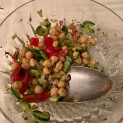 A picture of Chick pea salad.