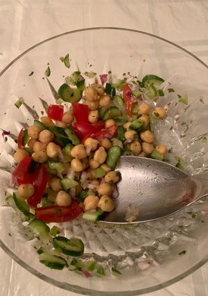 A picture of Chick pea salad.