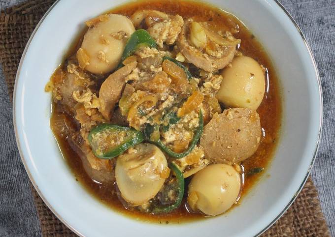 Semur bakso telur puyuh