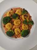 Vegane Protein Kürbis-Gnocchi mit Tomatensauce