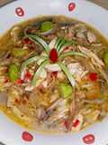 Masak Pedas Jantung Pisang + Ayam