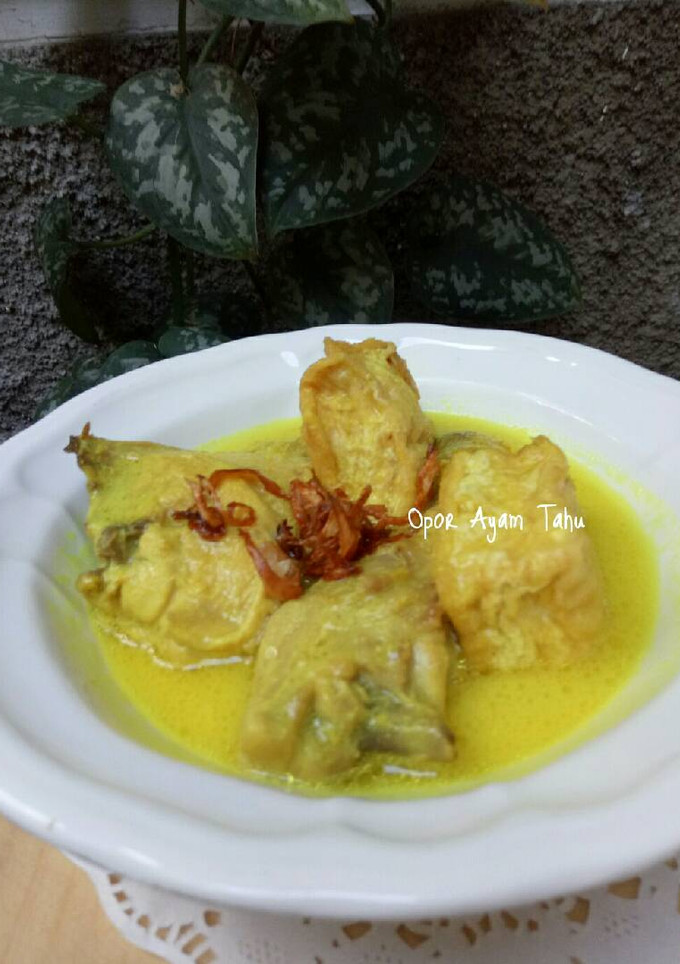 Foto resep Opor Ayam dan Tahu
