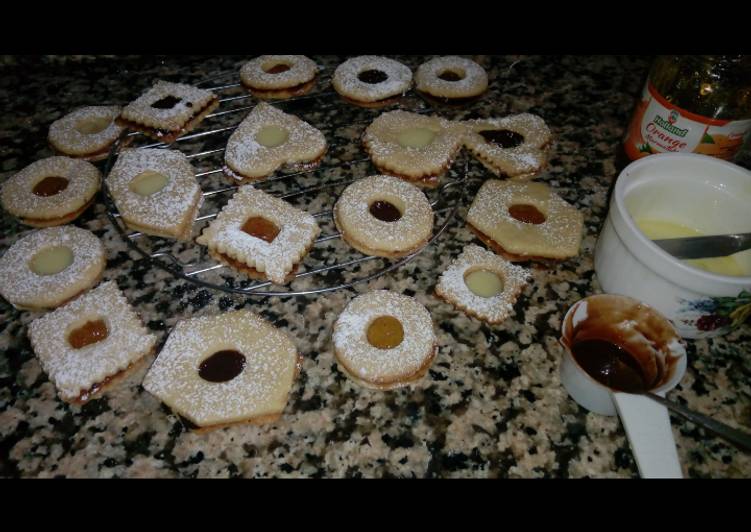 Step-by-Step Guide to Cook Great Linzer cookies | So Tasty Food Recipe From My Kitchen