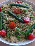 Vickys Quinoa Salad with Peas, Beans & Asparagus, GF DF EF SF NF